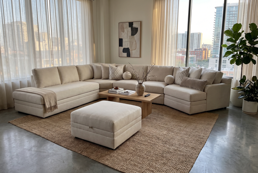 Carson Sectional in a Los Angeles living room