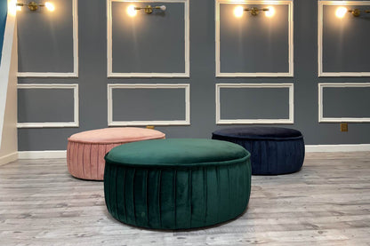 Macaroon Ottomans