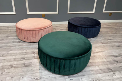 Macaroon Ottomans